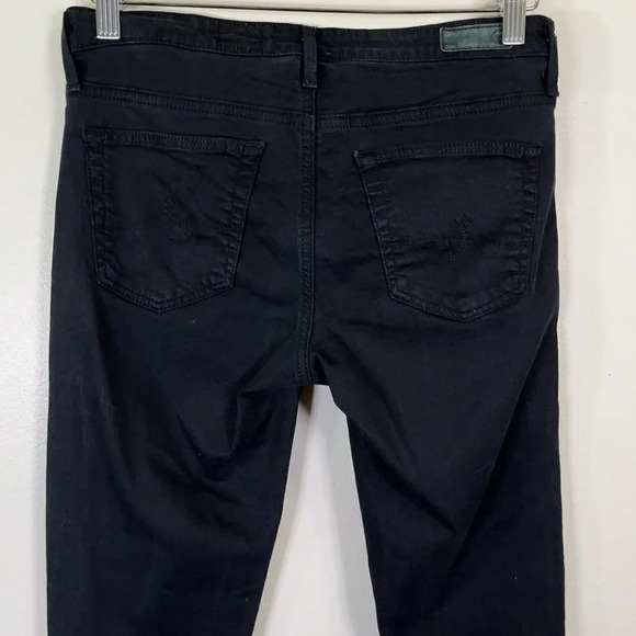 AG Adriano Goldschmied The Stevie Cuff Ankle Straight Petite Dark Wash Jeans - Picture 10 of 13